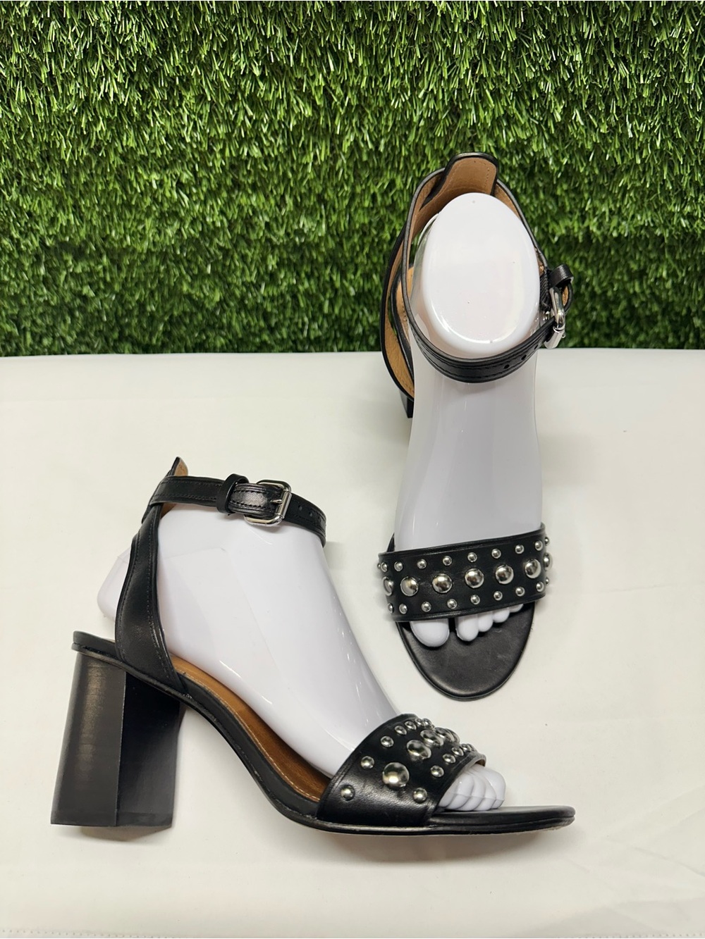 Coach Paige Studded Heel Sandals Size 7